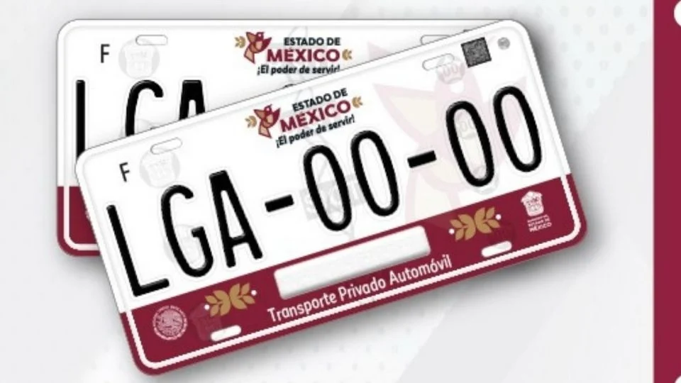 Placas del Estado de México